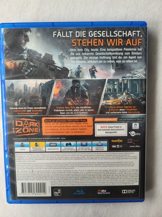Tom Clansy's The Division PS4
