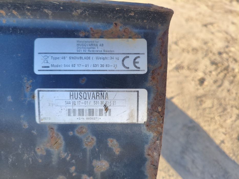 Husqvarna pług do śniegu mcculoch partner kosiarka traktorek