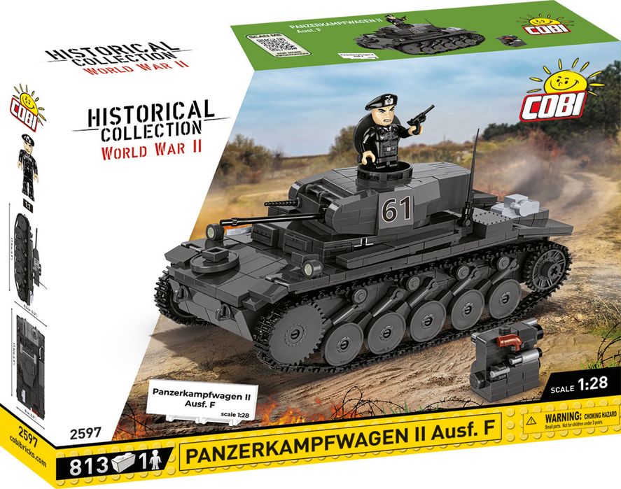 Klocki cobi 2597 czołg PANZERKAMPFWAGEN II AUSF.F