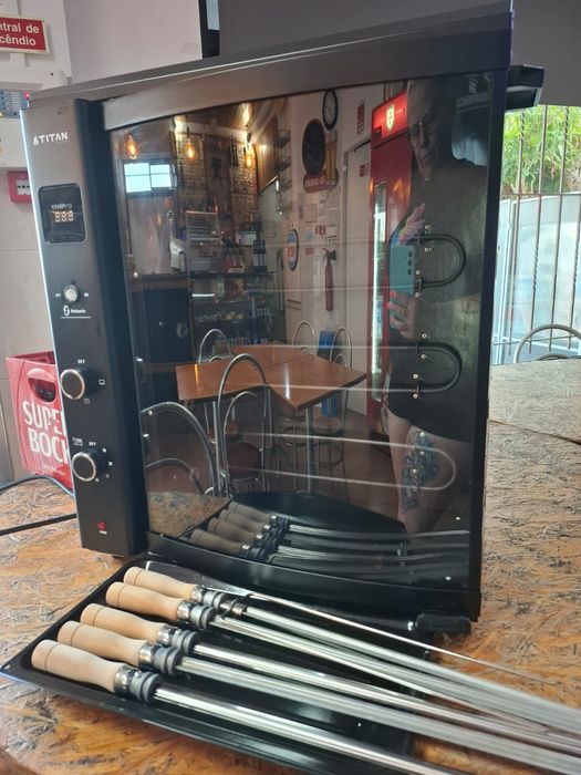 Churrasqueira elétrica sem fumaça