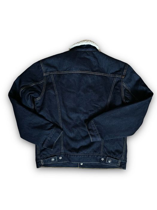 XS S Куртка шерпа Levis синяя джинсовка джинсовая куртка весеняя новая