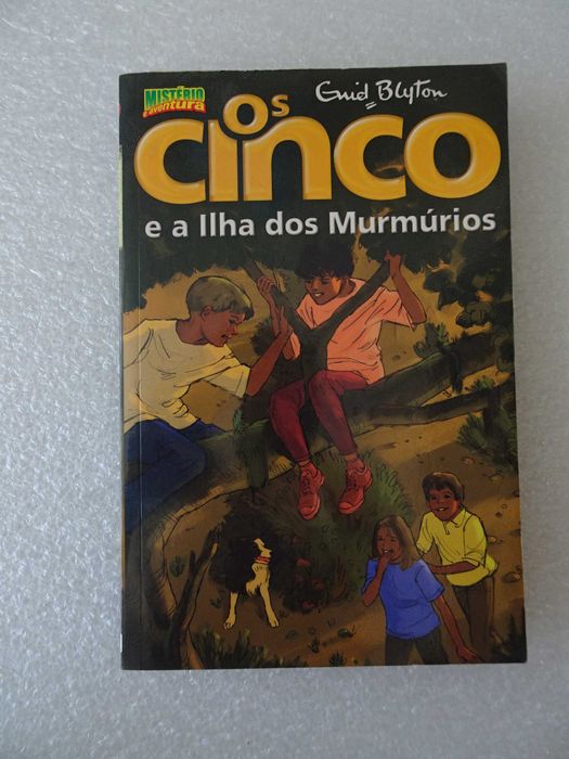 Livro Enyd Blyton - Os cinco e a ilha dos murmúrios Mistério aventura