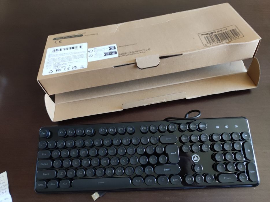 Teclado mecânico c/fio novo