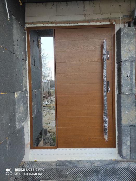 Drzwi zewnetrzne drewniane ral 3020 montaż/dowóz/gwarancja