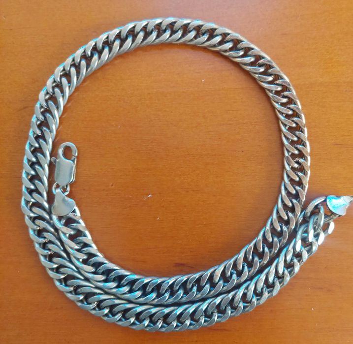 Цепочка Мужская на шею (ювелирный метал)