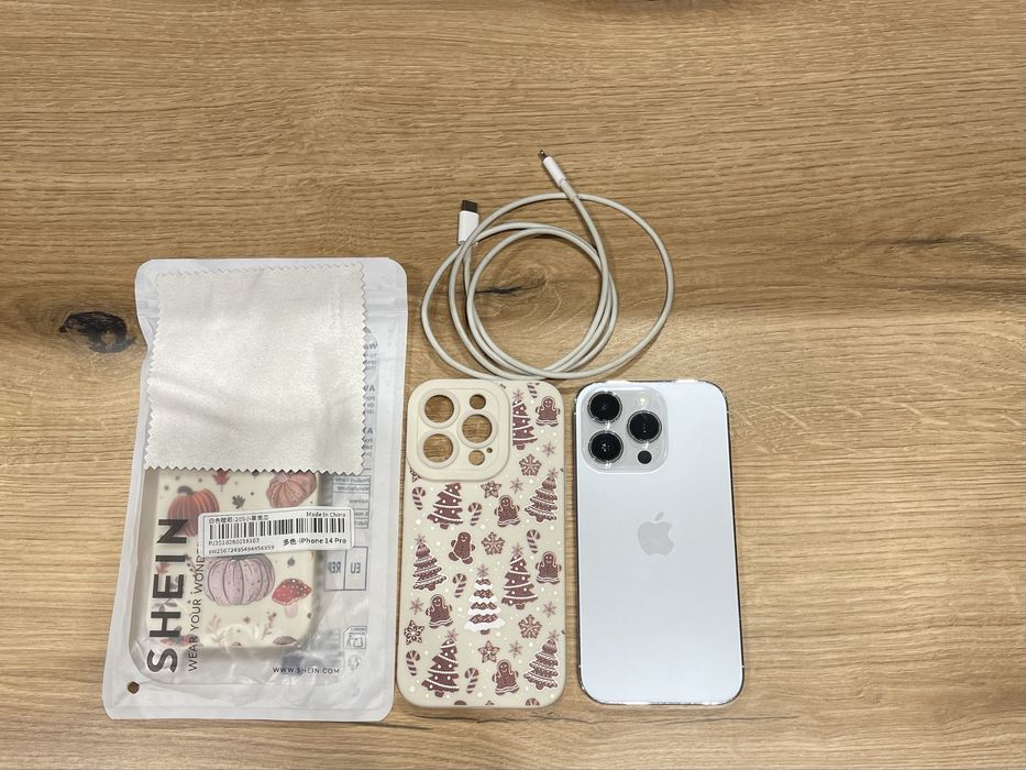Okazja!! Iphone 14 pro!! Stan idealny!! 128gb - Silver