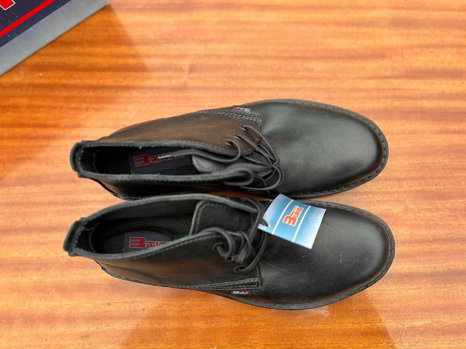 Buty męskie zimowe trzewiki 45 Skóra NATURALNA, polskie, NOWE