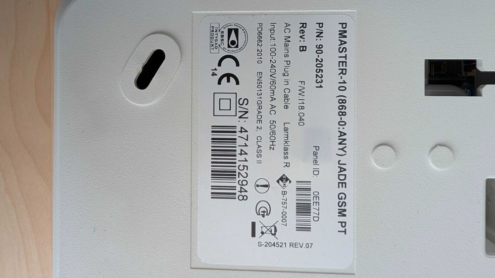 Alarme Visonic Powermaster GSM c/ 5 sensores e 2 comandos