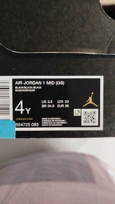 Air Jordan 1 Mid (GS) rozmiar 36