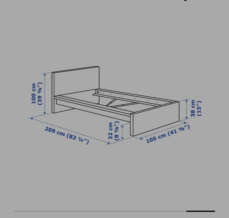 Cama Malm IKEA 90x200