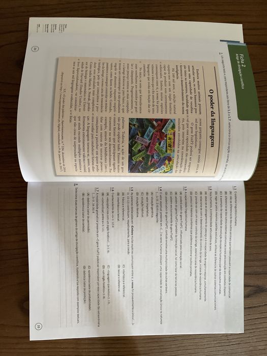 Caderno de atividades Português- 12 ano