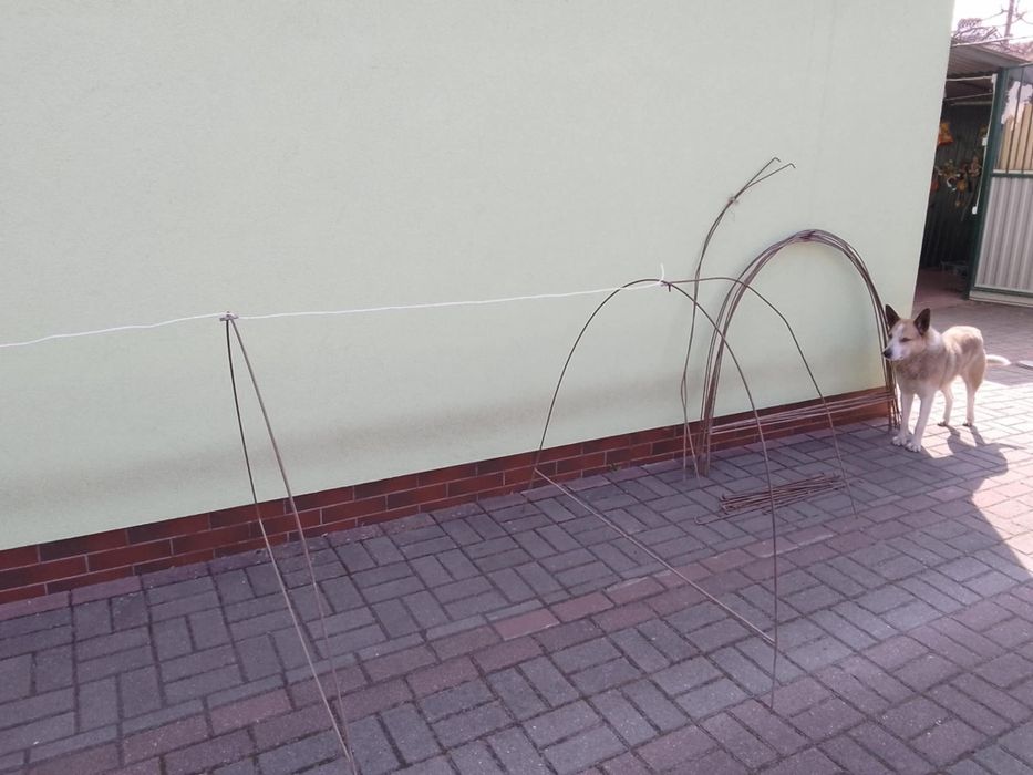 Арки для парника металеві 120х80, дуги для парника