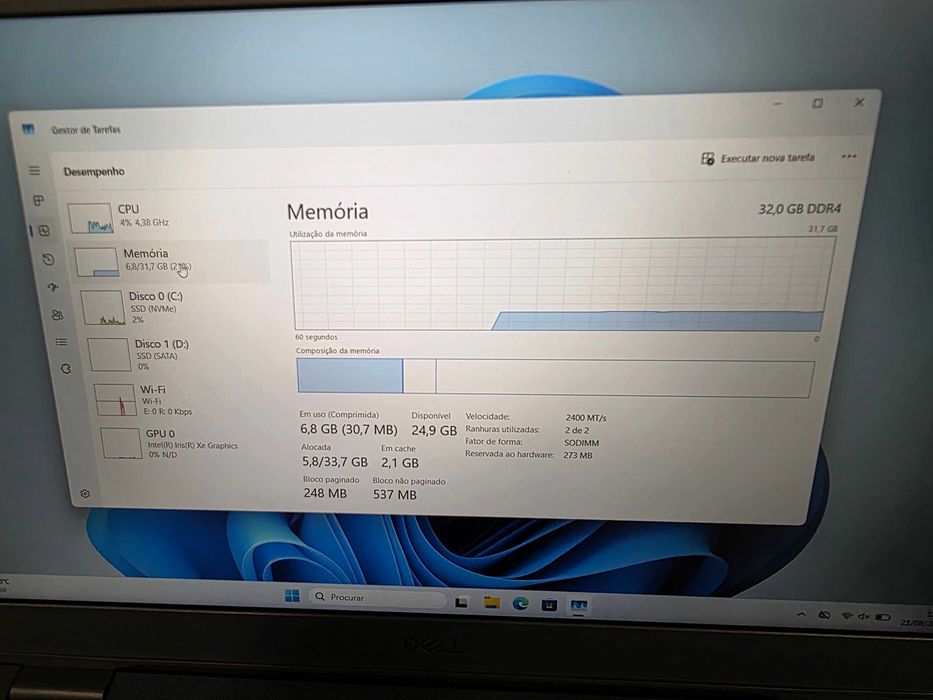 Portátil DELL - Intel i7-1165G7 | 32GB RAM