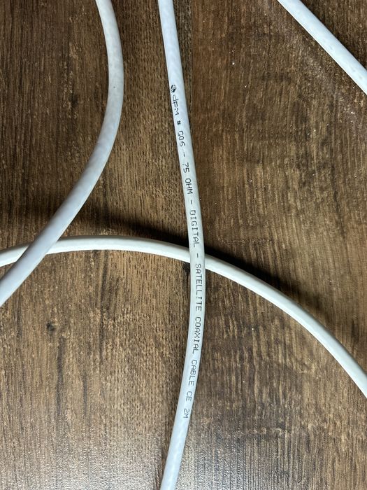 Kabel Antenowy Satelitarny Koaksjalny F-F 75 Ohm 4 m