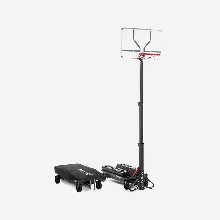 Tabela de Basquetebol com base dobrável, regulável de 2,4 m a 3,05 m