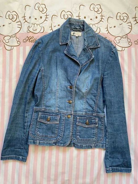 Vintage Jeansowa marynarka Basic S/M 36/38