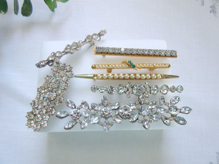 Stara biżuteria broszki lata 80