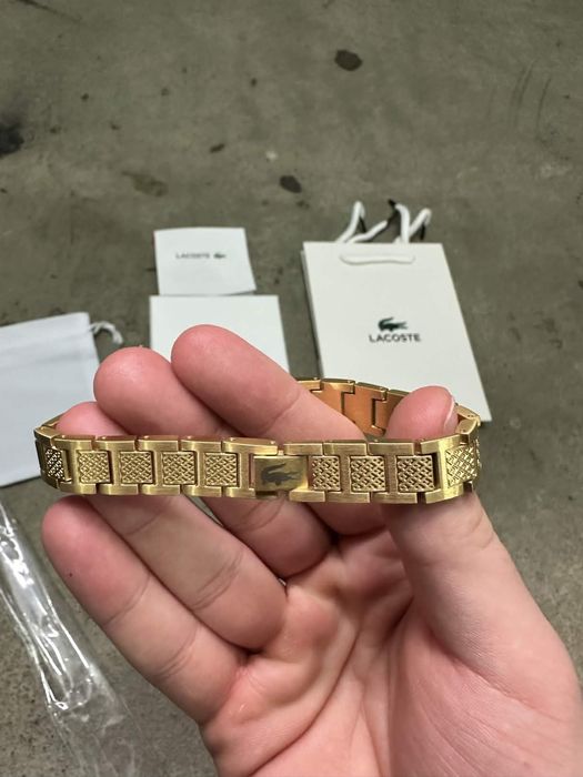 Bransoletka Lacoste złota rozmiar 21cm
