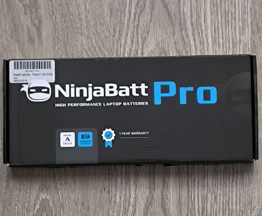 Акумулятор для ноутбука NinjaBatt Pro 11.42V/74.9Wh, модель QBEK00618.