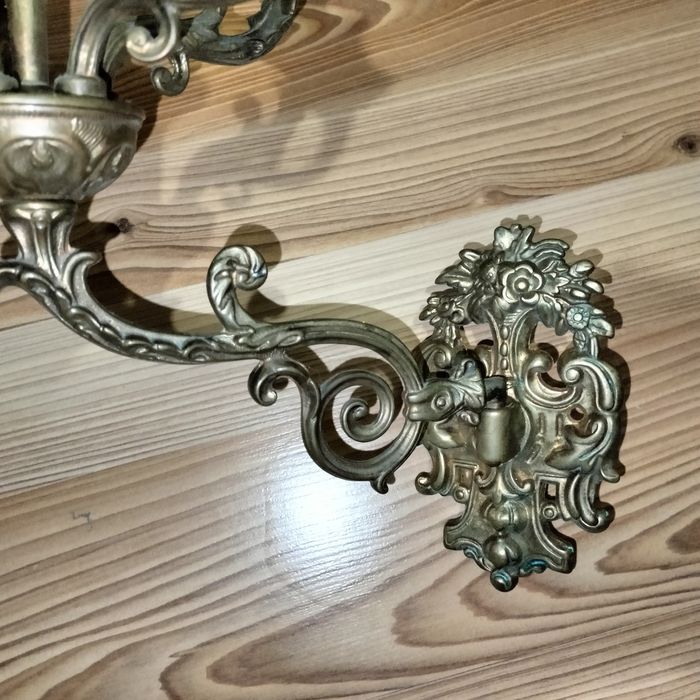 Dwa świeczniki Ludwik XVI ścienne