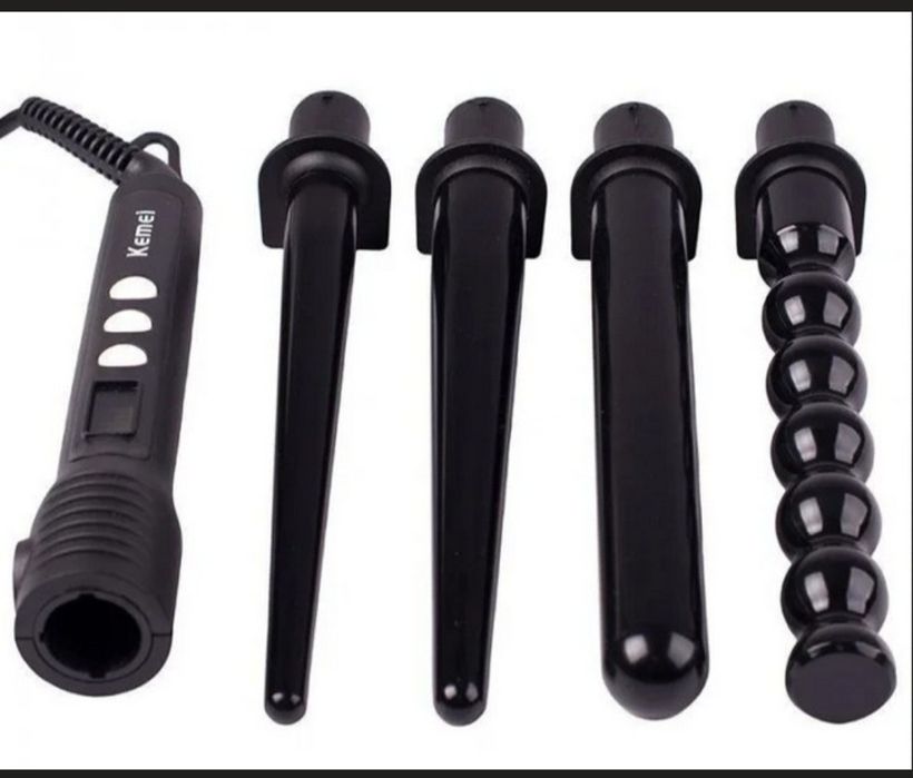 Професійний стайлер для волосся 4 в 1 з керамічним покриттям Kemei