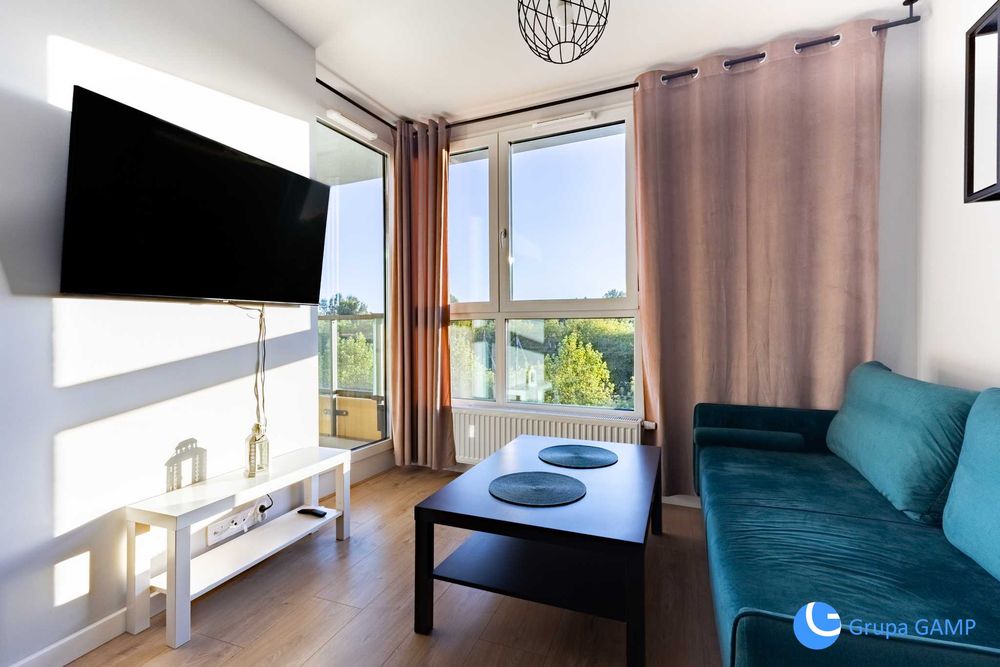 2pok, 34m2, *Mogilska Tower* Balkon, Parking