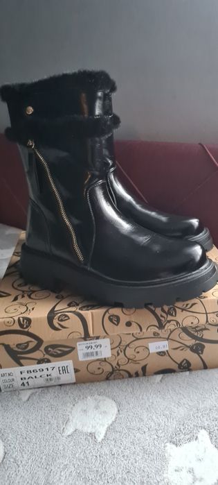 Botki zimowe ocieplane 41