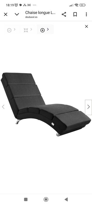 Cadeira chaise longue nova
