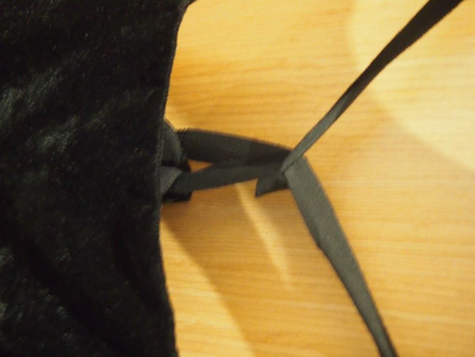Top preto Veludo com forro NAF NAF 36