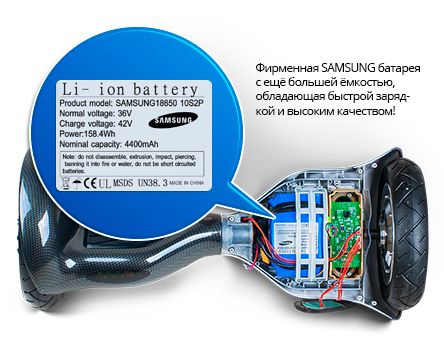 Аккумулятор для гироскутера 36V 3000mAh/4400mAh Samsung и другие