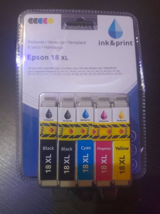 5 x Tusz do drukarki Epson 18XL