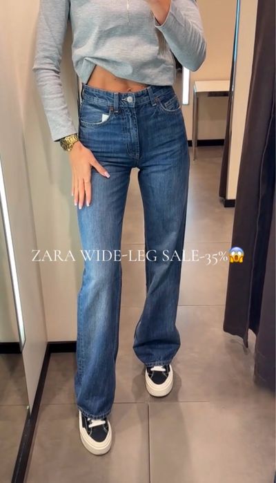 Джинси Zara Wide-Leg 6045/224/407, 36 розмір S