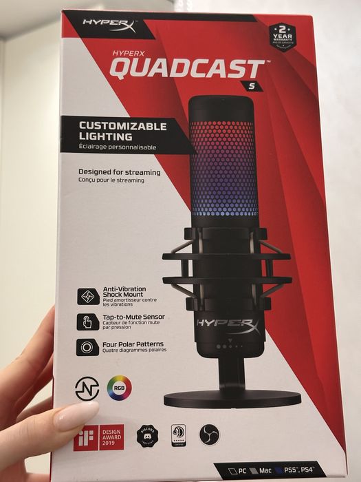 Мікрофон HyperX QuadCast S Black