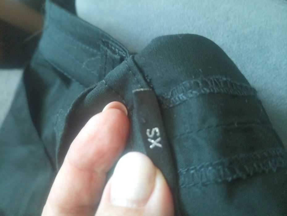Czarna mini spódniczka bawełna xs