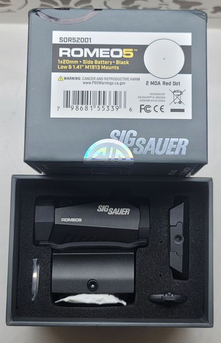 Коллиматорный прицел оригинал Sig Sauer Optics Romeo 5 (SOR52001)