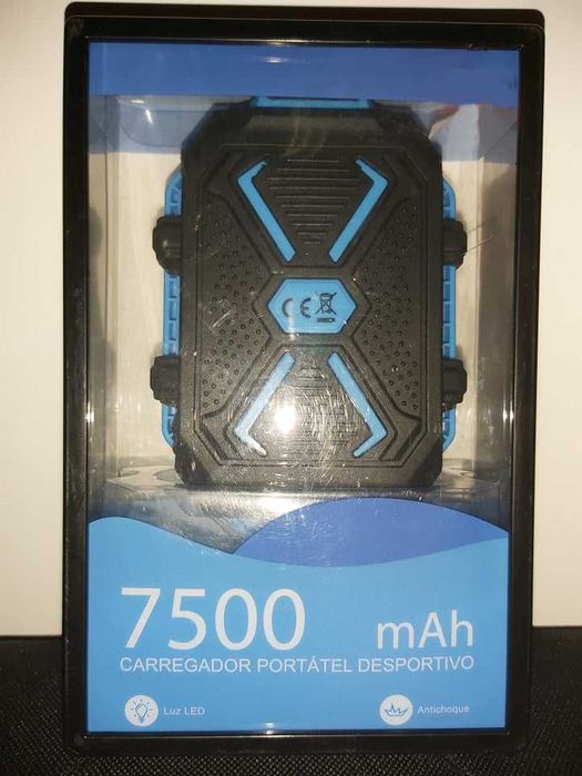 Powerbank 7500 mAh com lanterna NOVO