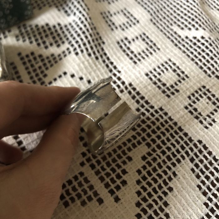 Obrączki do serwetek posrebrzane srebrne
