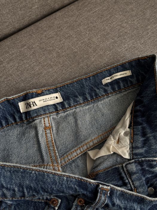 Сині прямі джинси Zara