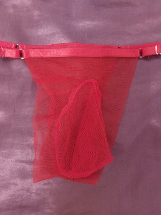 Stringi męskie transparentne ultra cz
