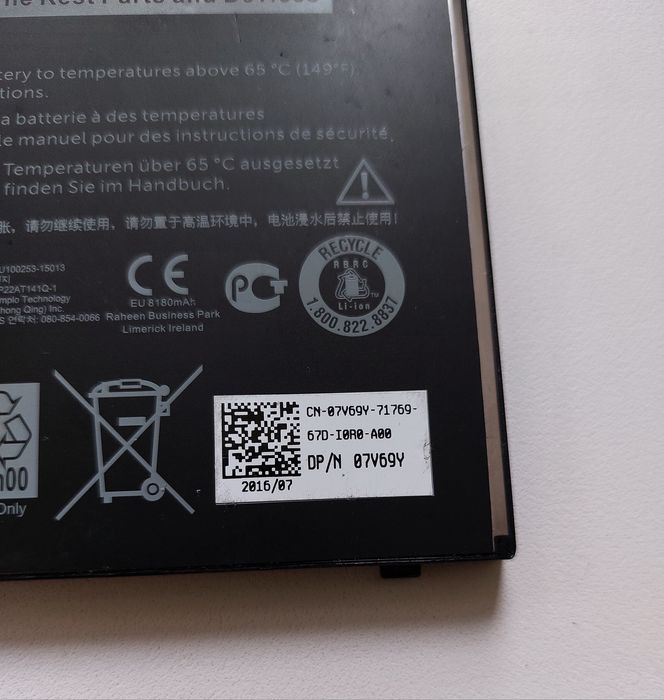 Акумулятор/батарея Dell 6mt4t