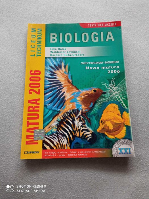 Matura 2006 Liceum Technikum Biologia TANIO !