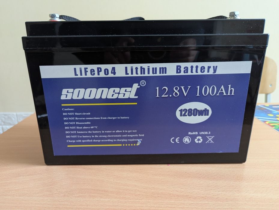Аккумулятор LiFEPO4 12v 100A  литий железо фосфатный