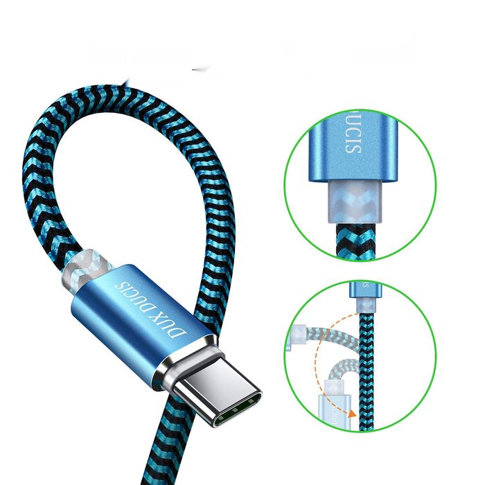Kabel usb-c szybkie ładowanie 5a 1m dux ducis do huawei p30 p30 pro