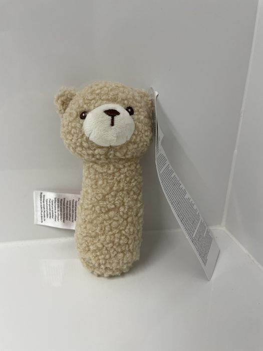 Miękka grzechotka Teddy Bear zabawka dla niemowlaka
