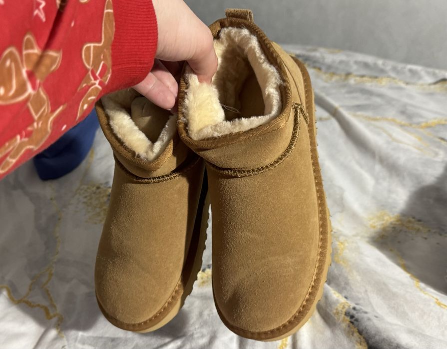 UGG Classic Ultra Mini в цвете Chestnut, коричневі уггі
