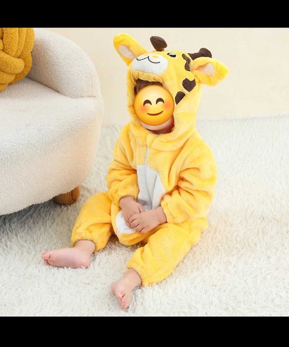 Fato de girafa usado 1x