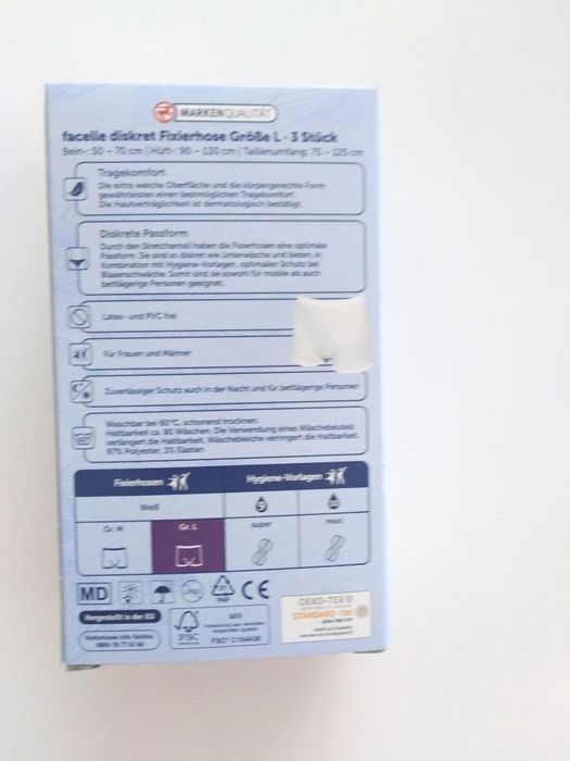 Bielizna jednorazowa  majtki siateczkoweL