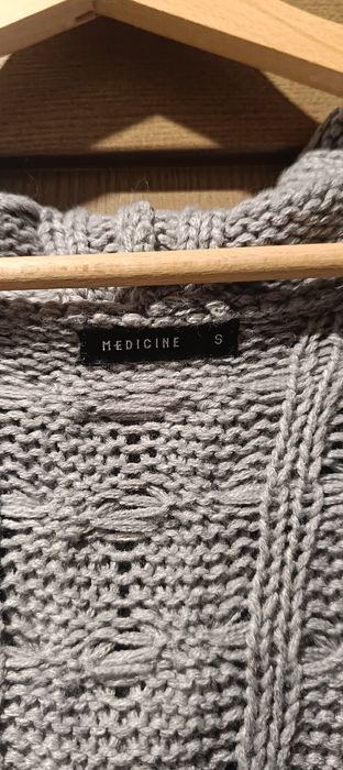 Sweter rozpinany długi
