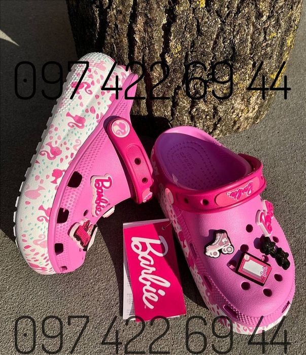 Дитячі Крокси сабо на Платформі Crocs Classic Clog Barbie Kids crocs