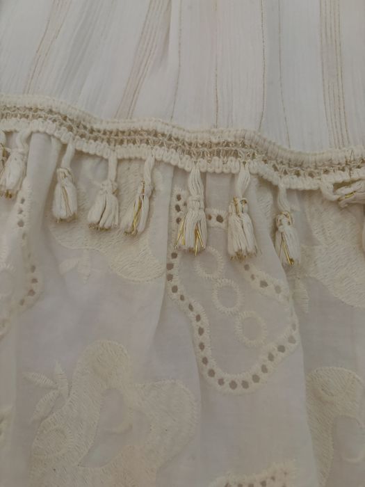 Vestido branco novo bordado ingles amamentacao